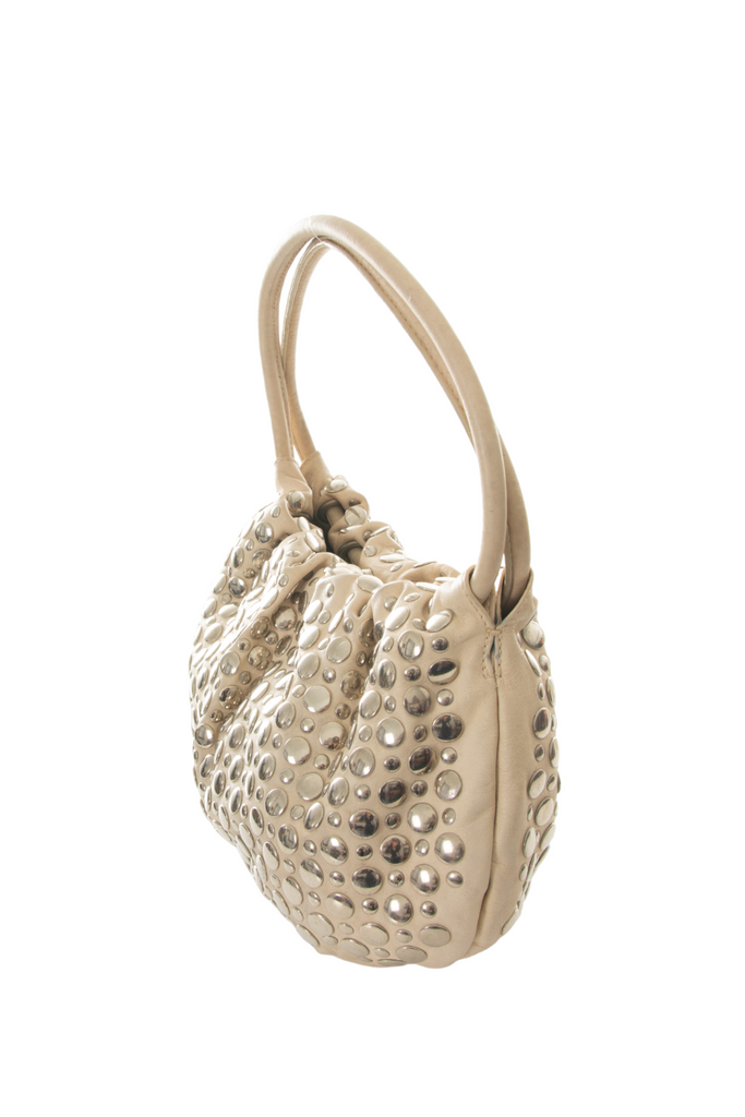 Sonia Rykiel Studded Bag in Cream - irvrsbl