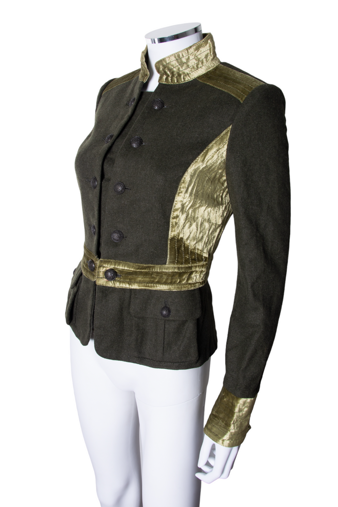 Roberto Cavalli Marching Band Jacket - irvrsbl