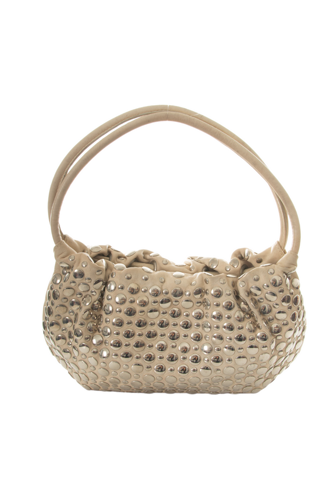 Sonia Rykiel Studded Bag in Cream - irvrsbl