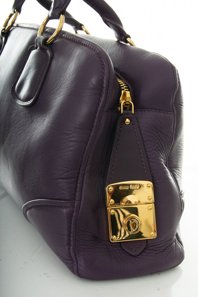 Miu Miu Purple Leather Bag - irvrsbl