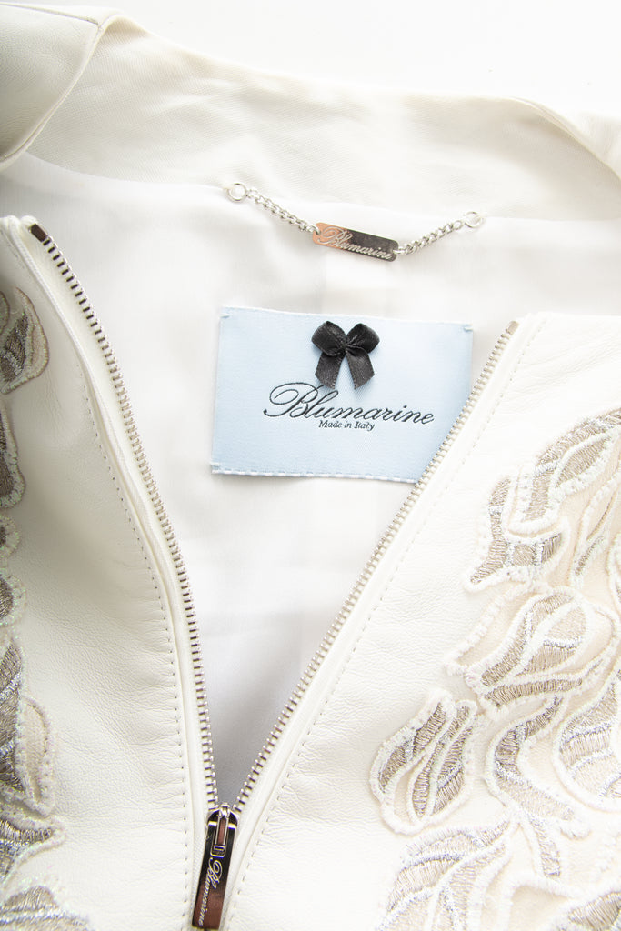 Blumarine Embroidered Leather Jacket - irvrsbl