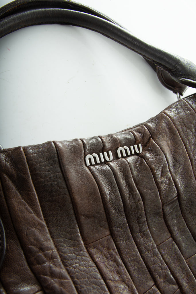 Miu Miu Brown Leather Bag - irvrsbl