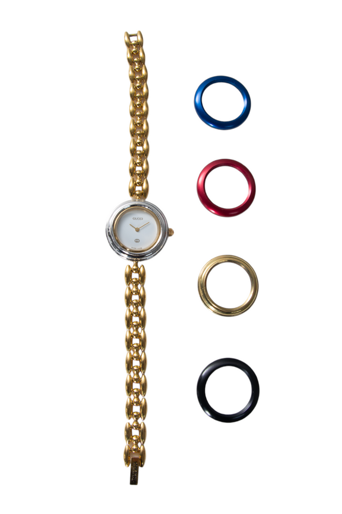 Gucci Chain Link Interchangeable Bezel Watch - irvrsbl