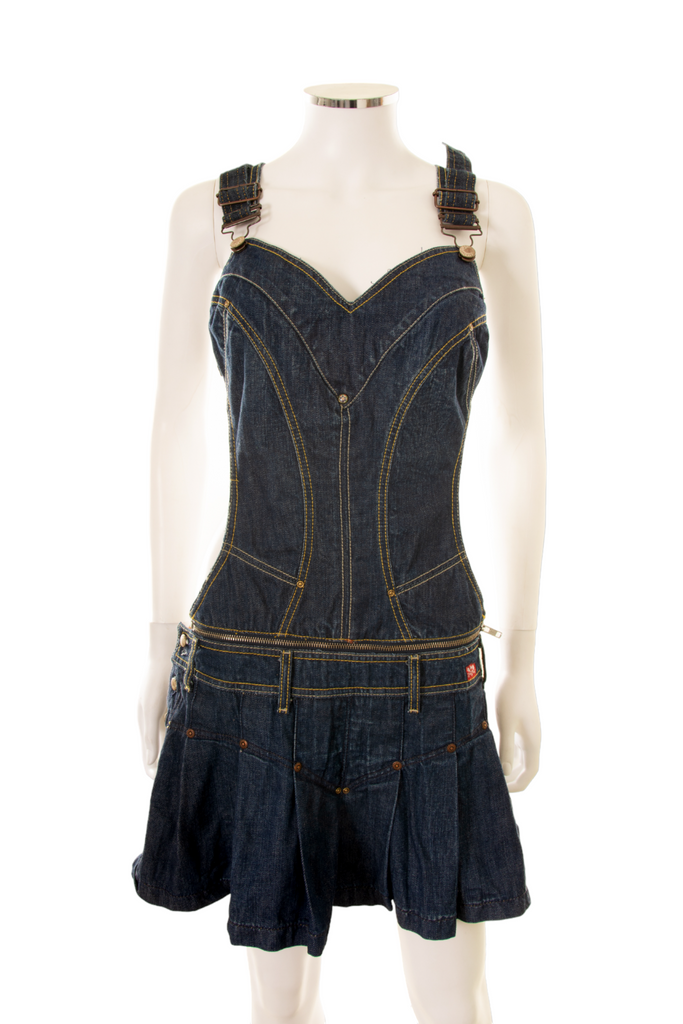 vintage Denim Zippered Dress - irvrsbl