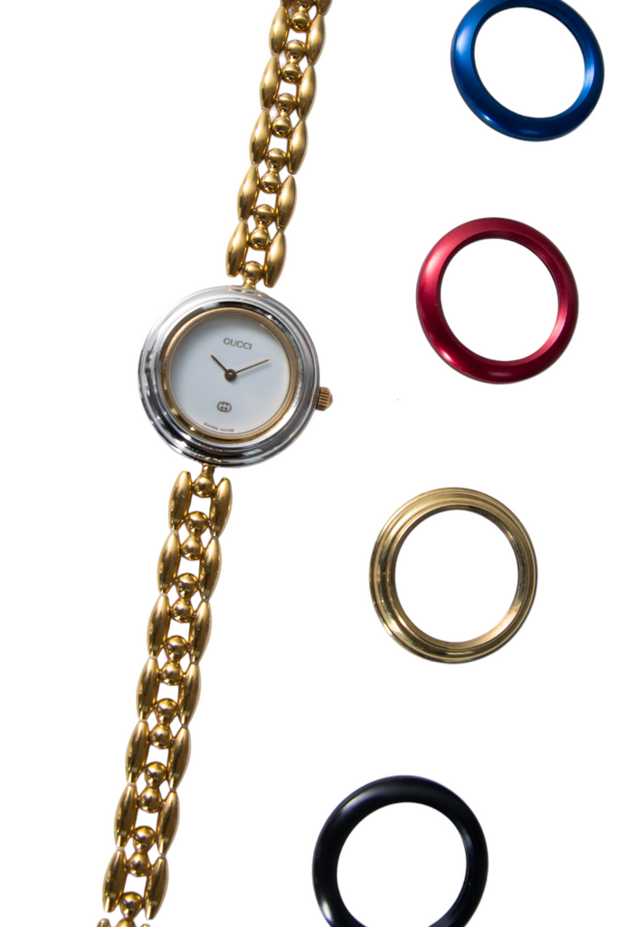 Gucci Chain Link Interchangeable Bezel Watch - irvrsbl