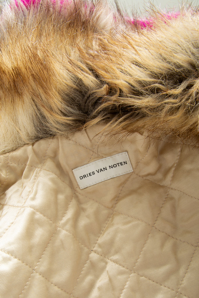 Dries Van Noten One Sleeve Faux Fur Jacket - irvrsbl