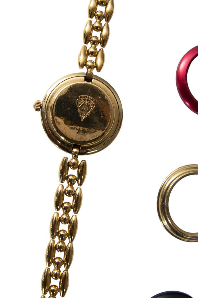 Gucci Chain Link Interchangeable Bezel Watch - irvrsbl