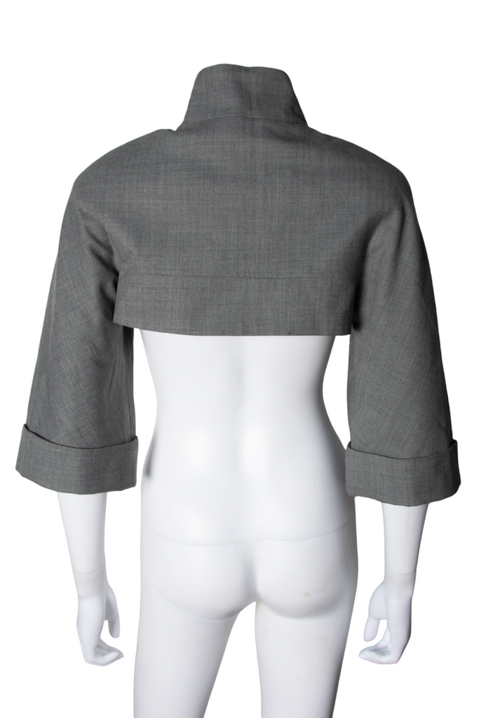 vintage Grey Extra Cropped Jacket - irvrsbl