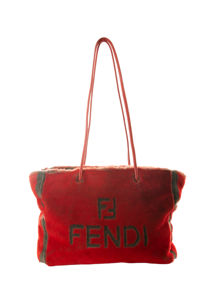 Fendi Red Fur Bag - irvrsbl