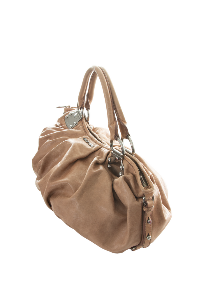 Miu Miu Ruched Leather Bag - irvrsbl