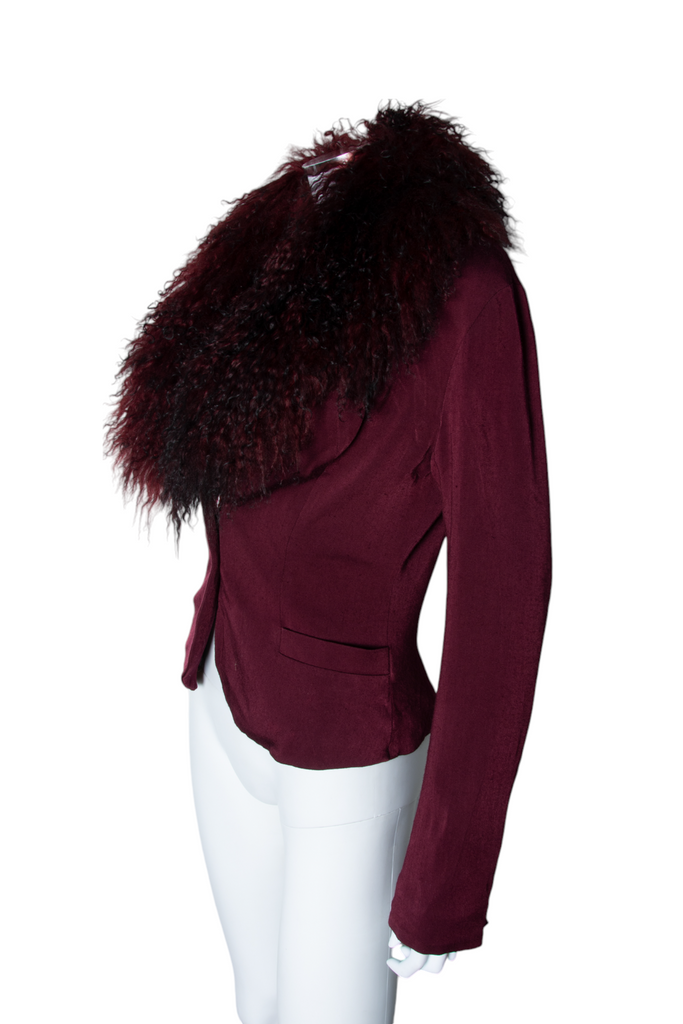 Plein Sud Mongolian Fur Blazer - irvrsbl