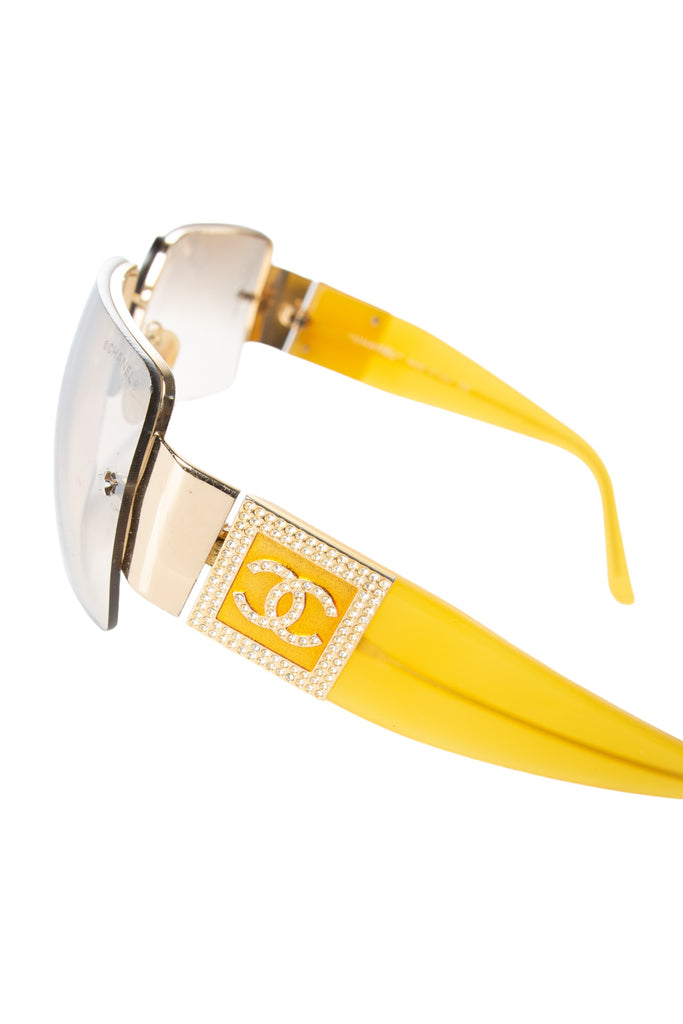 Chanel CC Yellow Sunglasses - irvrsbl
