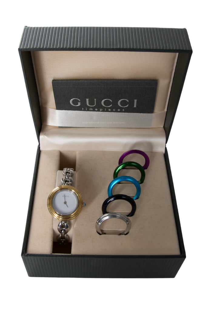 Gucci Chain Link Interchangeable Bezel Watch - irvrsbl