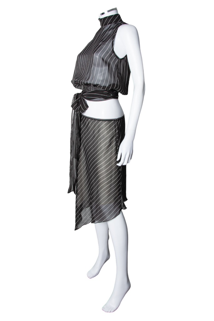 Sisley Sheer Striped Skirt Set - irvrsbl