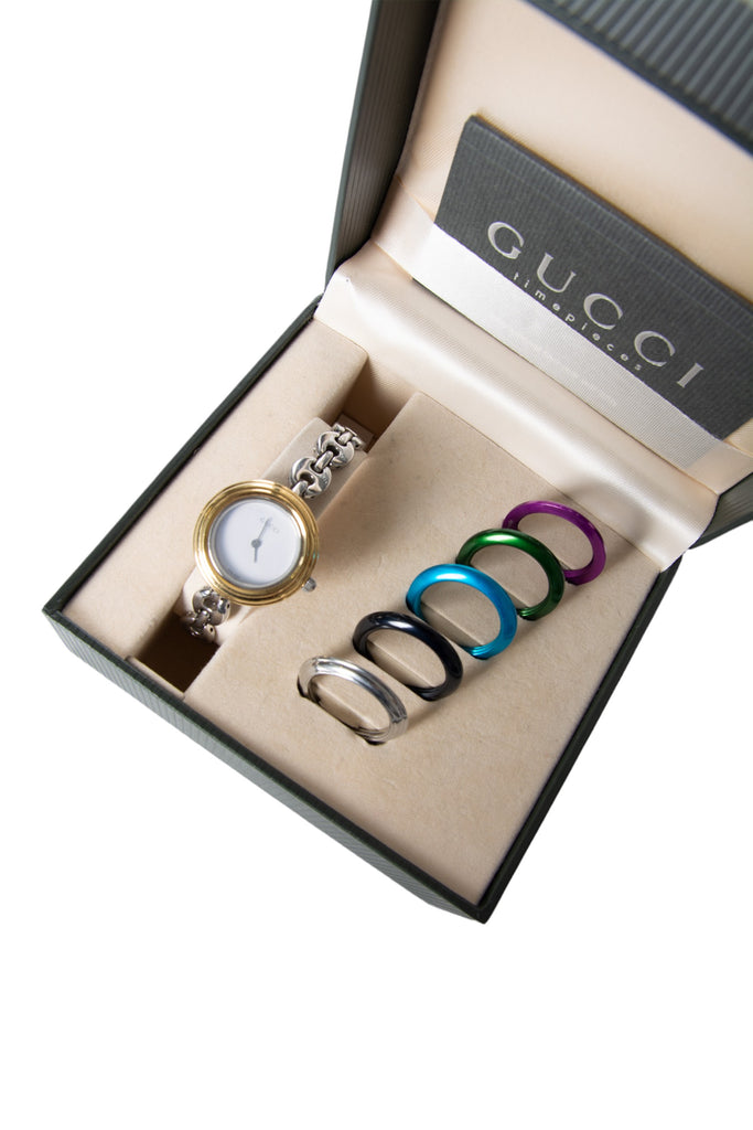 Gucci Chain Link Interchangeable Bezel Watch - irvrsbl