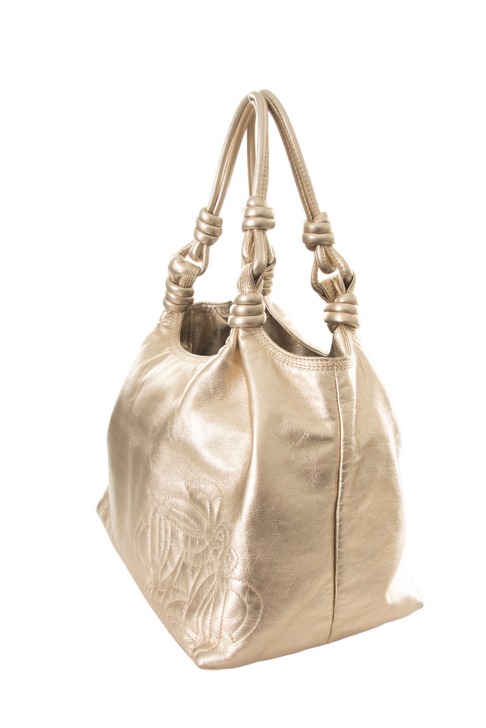 Loewe Anagram Bag in Gold - irvrsbl