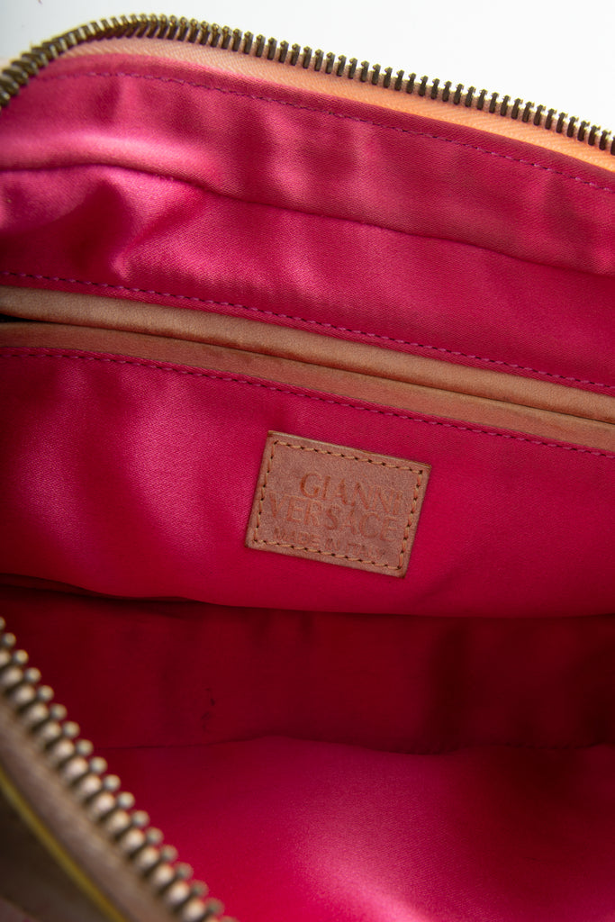 Versace Pink Medusa Shoulder Bag - irvrsbl
