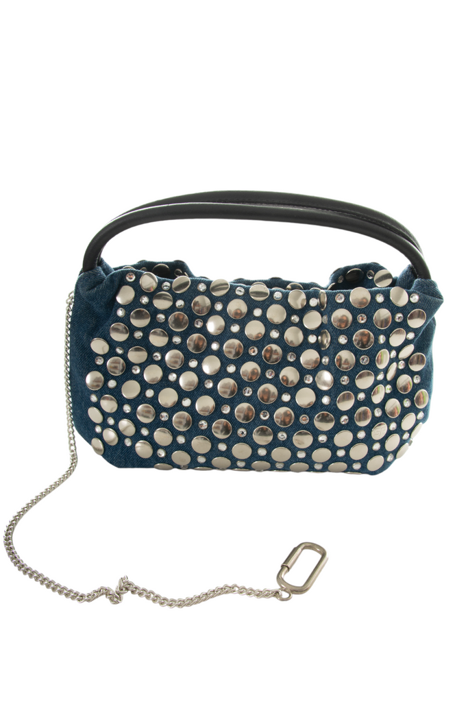 Sonia Rykiel Denim Studded Bag - irvrsbl