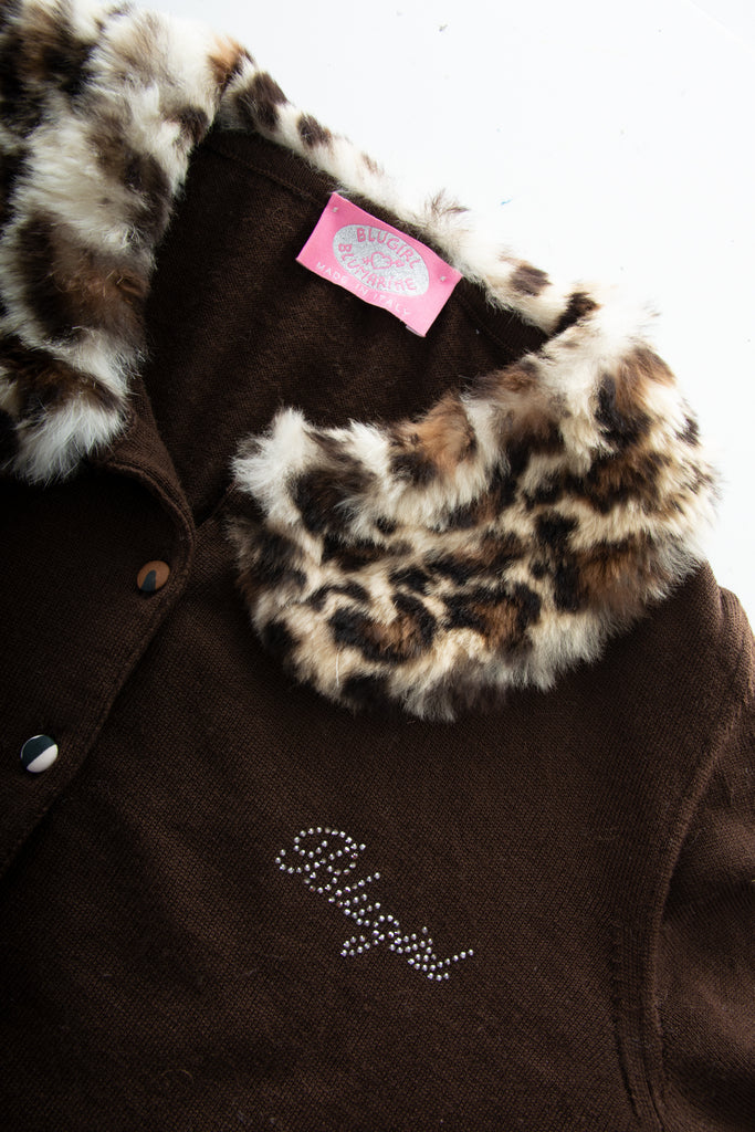 Blugirl Leopard Collar Cardigan - irvrsbl