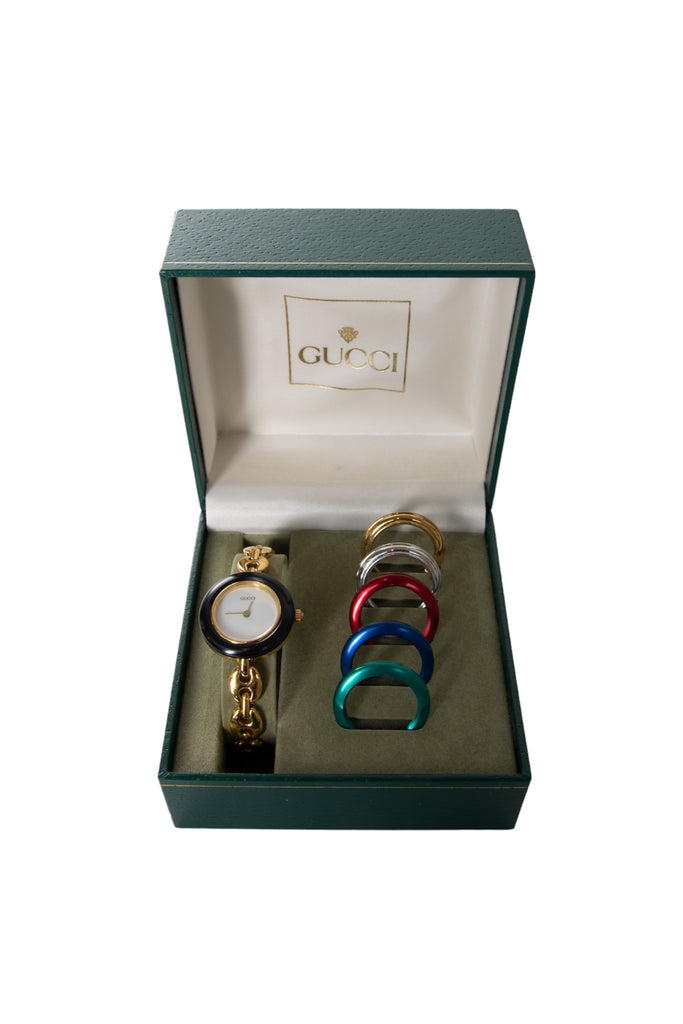 Gucci Chain Link Interchangeable Bezel Watch - irvrsbl