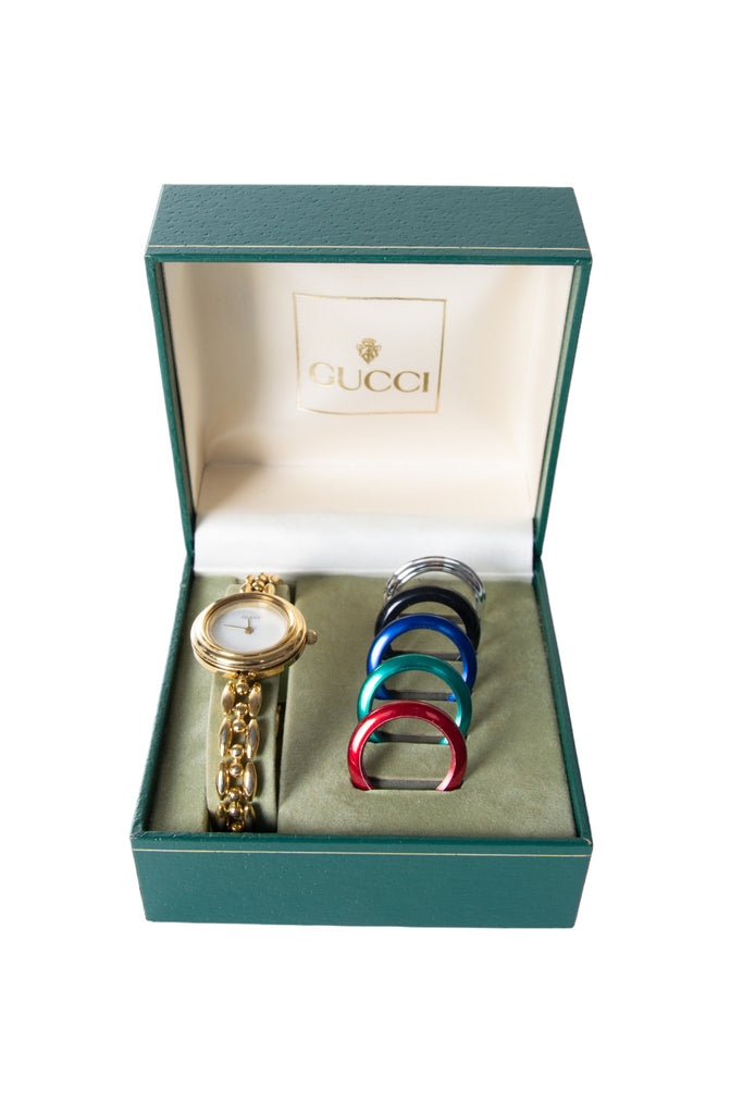 Gucci Chain Link Interchangeable Bezel Watch - irvrsbl