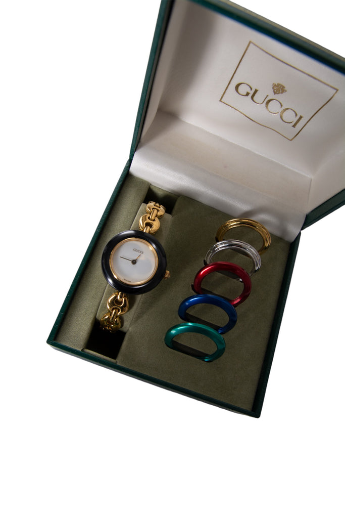 Gucci Chain Link Interchangeable Bezel Watch - irvrsbl