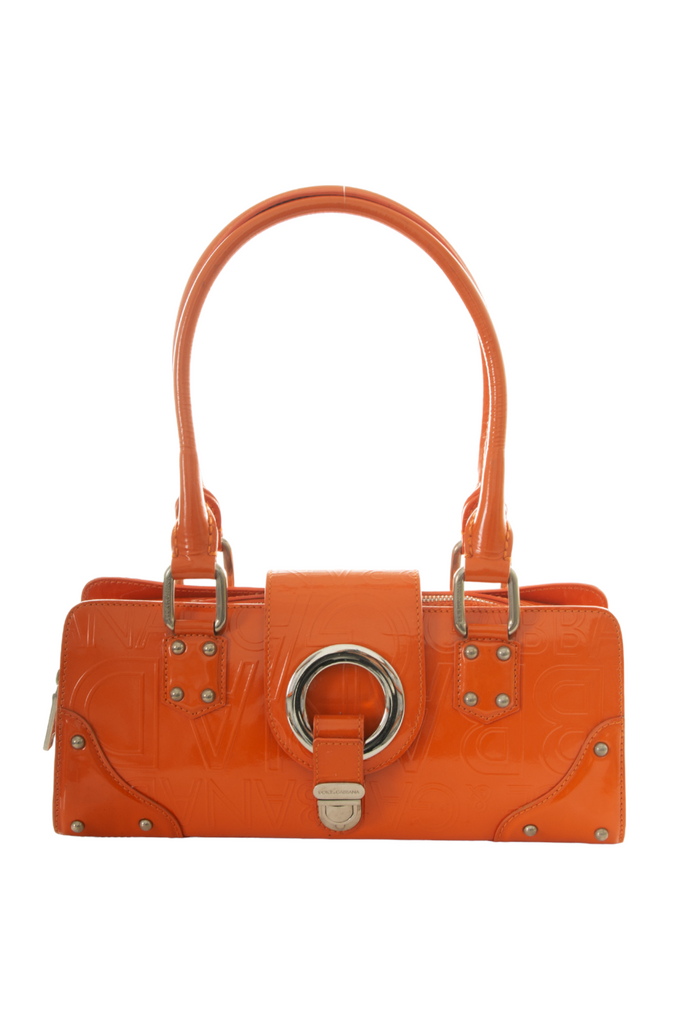 Dolce and Gabbana Orange Patent Bag - irvrsbl