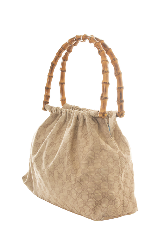 Gucci Bamboo Handle Monogram Bag - irvrsbl