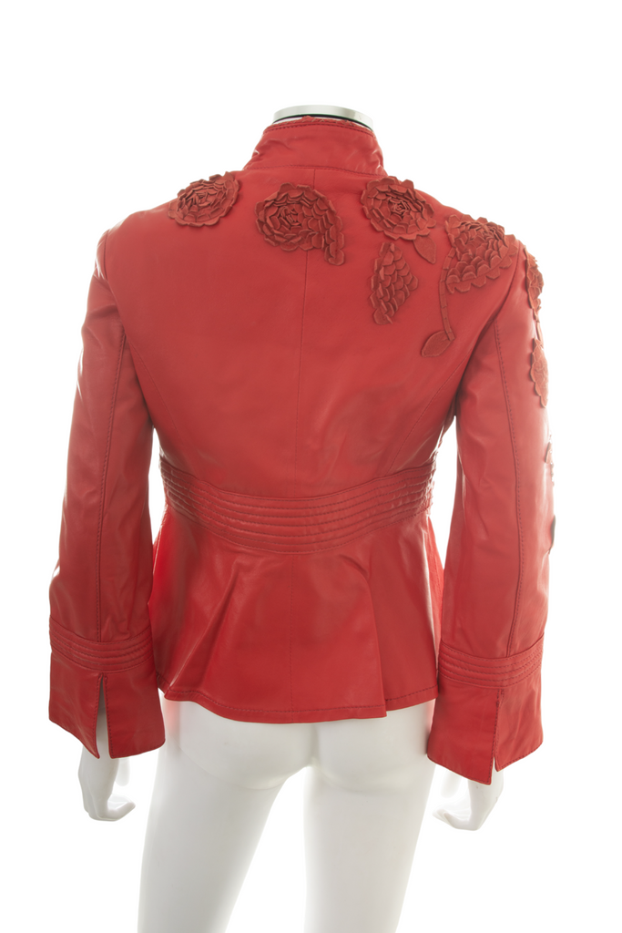 Roberto Cavalli Red Leather Jacket - irvrsbl