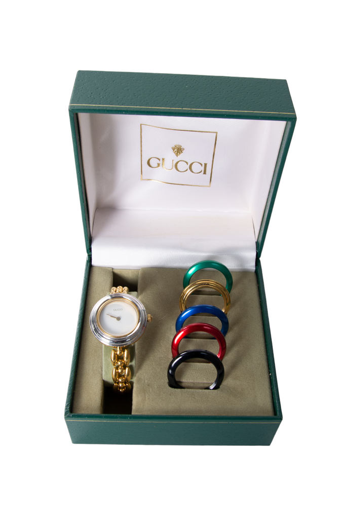 Gucci Chain Link Interchangeable Bezel Watch - irvrsbl