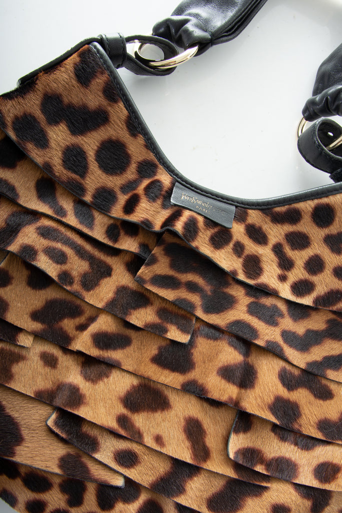 Yves Saint Laurent Saint Tropez Leopard Bag - irvrsbl