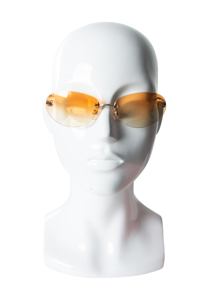 Chanel CC Orange Sunglasses - irvrsbl