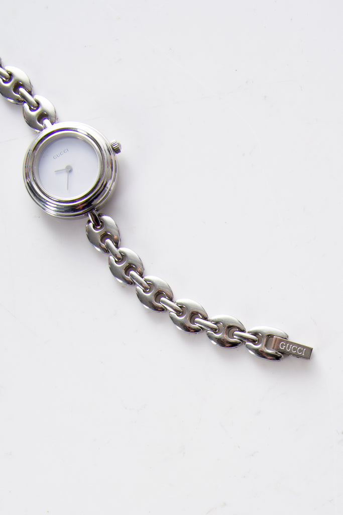 Gucci Chain Watch with Interchangeable Bezels - irvrsbl