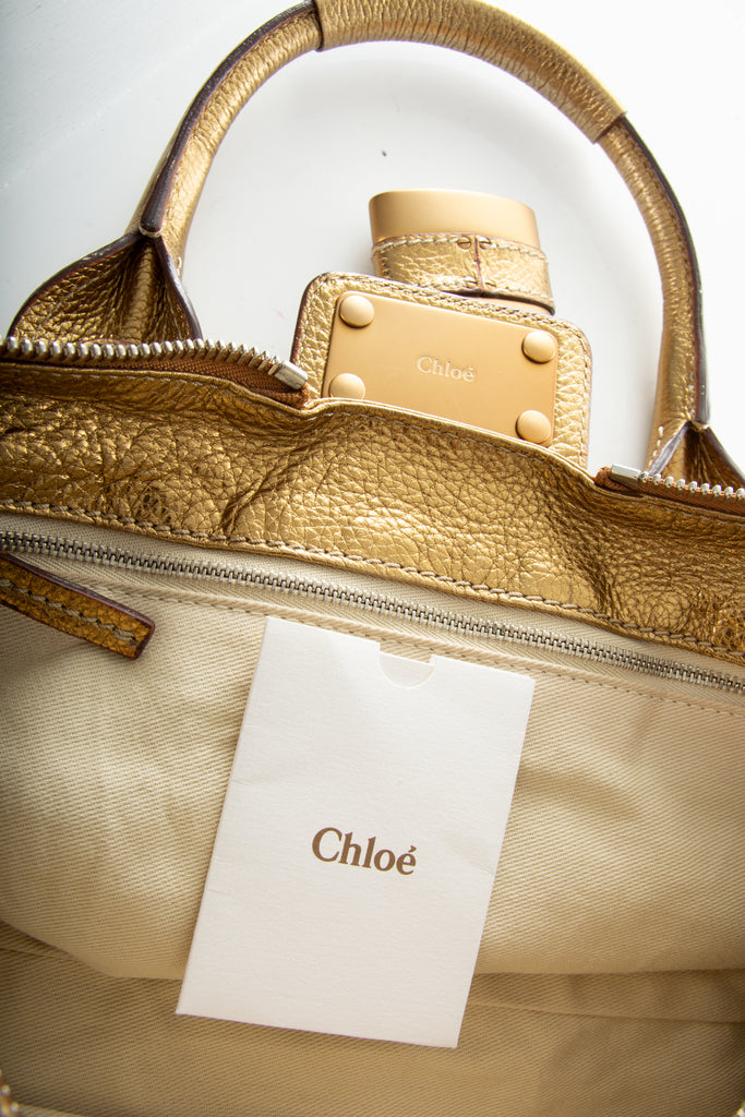 Chloe Gold Paddington Bag - irvrsbl