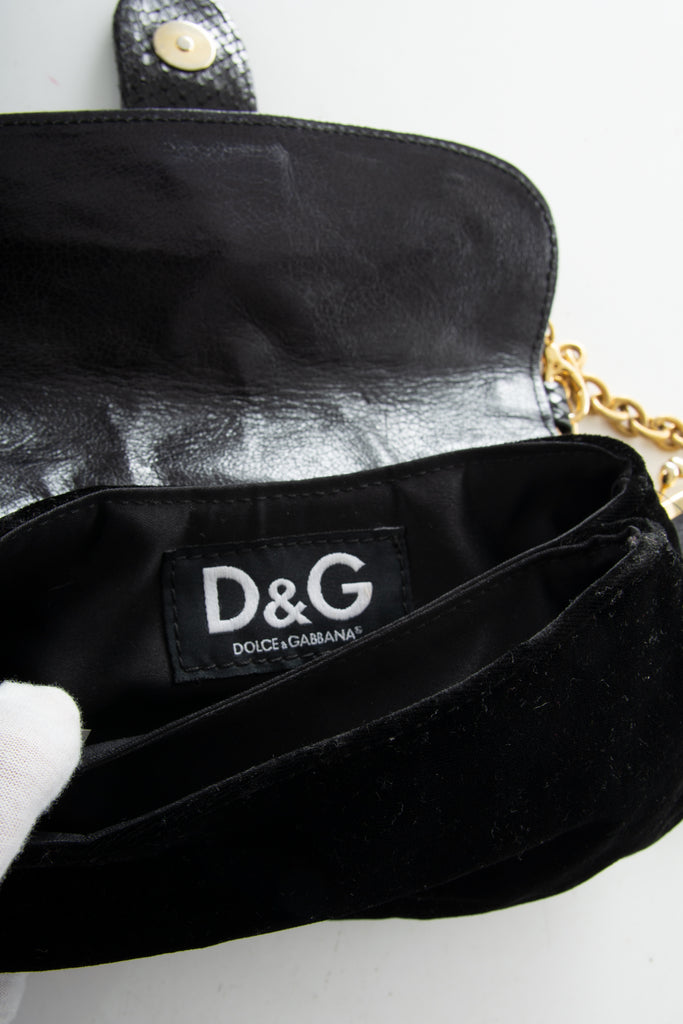 Dolce and Gabbana Mini Suede Bag - irvrsbl