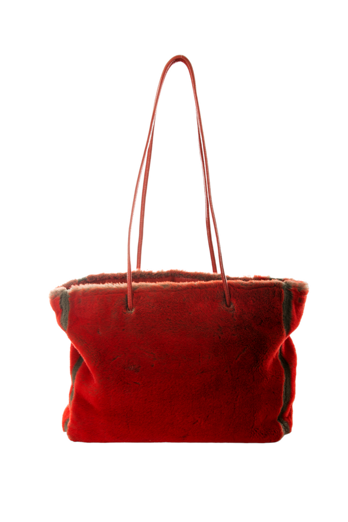 Fendi Red Fur Bag - irvrsbl