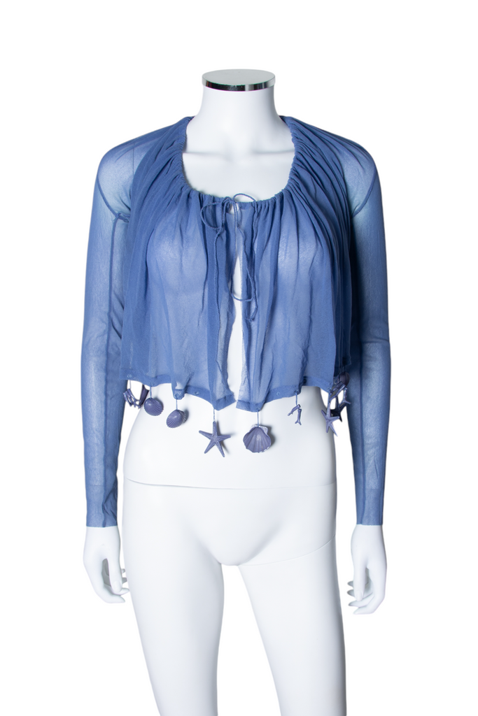 Jean Paul Gaultier Mesh Seashell and Starfish Cardigan - irvrsbl