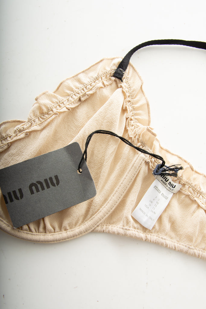 Miu Miu Silk Bralette - irvrsbl