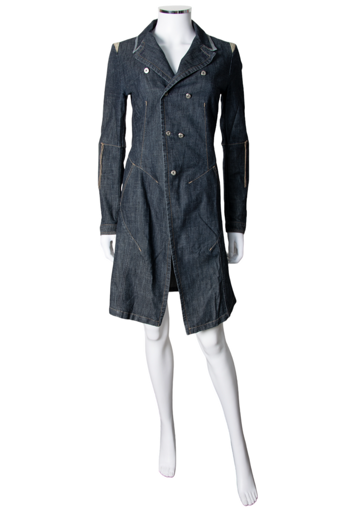 Marithe Francois Girbaud Denim Trench Coat - irvrsbl