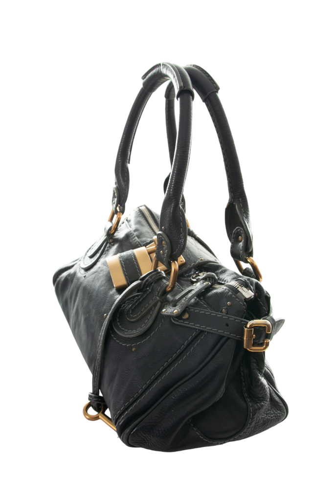 Chloe Paddington Bag in Black - irvrsbl