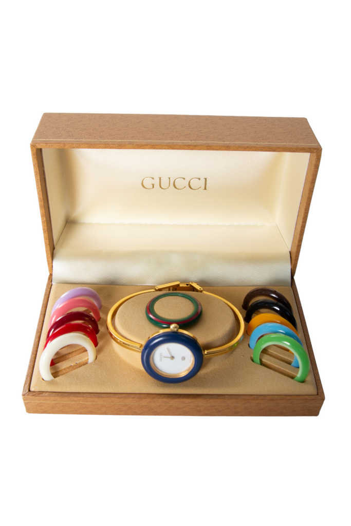 Gucci Watch with Interchangeable Bezels - irvrsbl