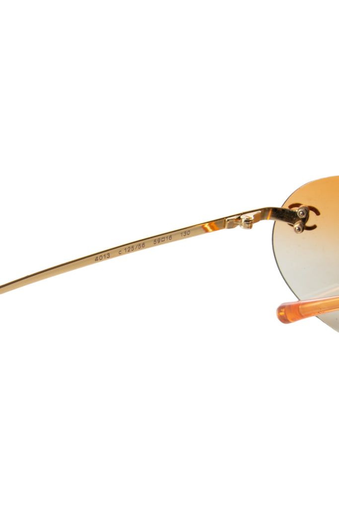 Chanel CC Orange Sunglasses - irvrsbl