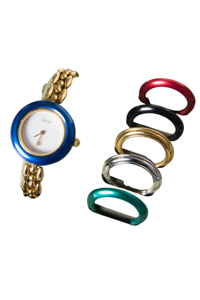 Gucci Chain Link Interchangeable Bezel Watch - irvrsbl