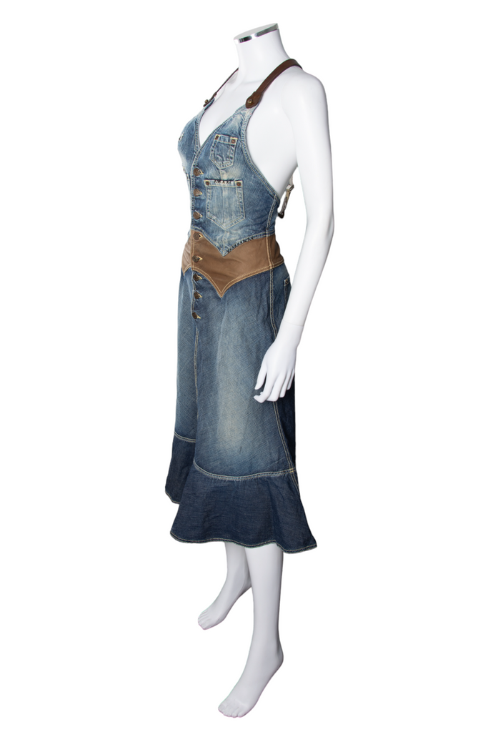 DSquared2 Denim Pinafore Dress - irvrsbl