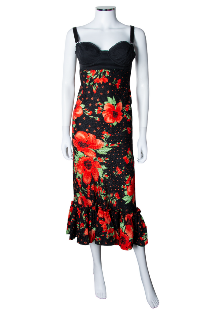 Dolce and Gabbana Floral Bustier Dress - irvrsbl