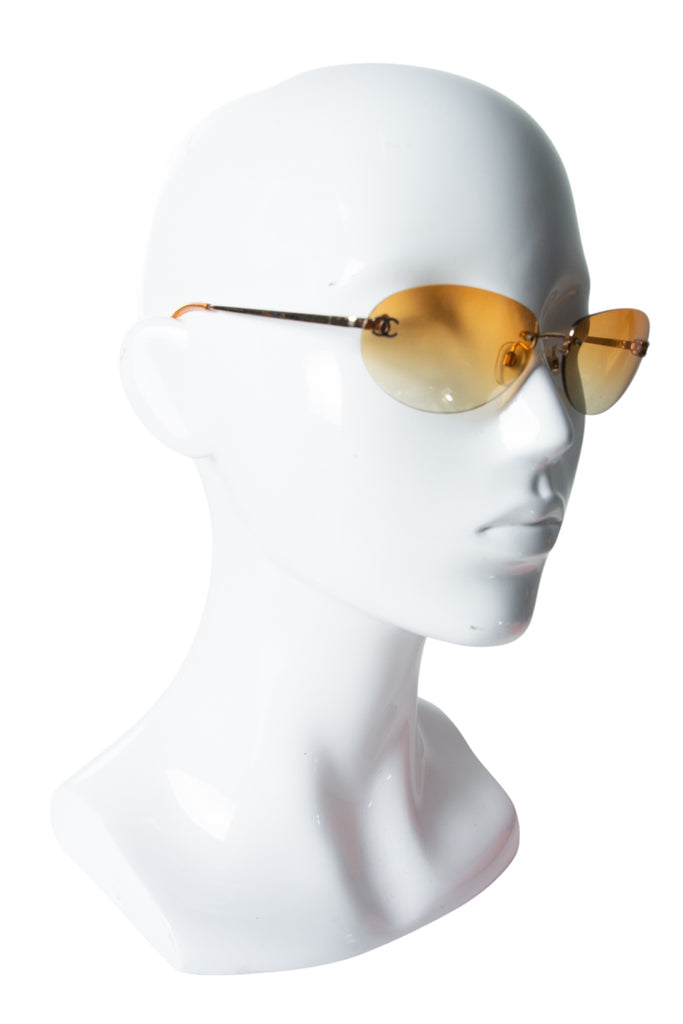 Chanel CC Orange Sunglasses - irvrsbl