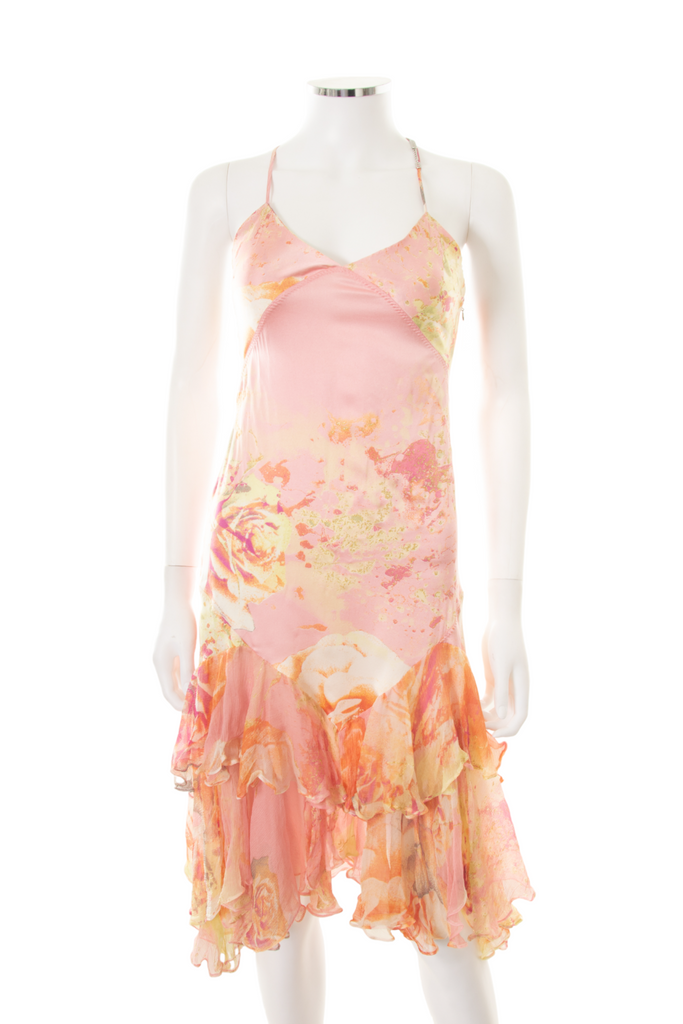 Roberto Cavalli Pink Floaty Dress - irvrsbl