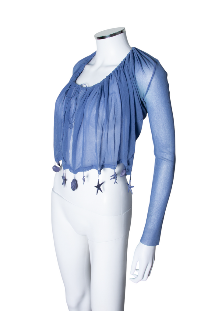 Jean Paul Gaultier Mesh Seashell and Starfish Cardigan - irvrsbl