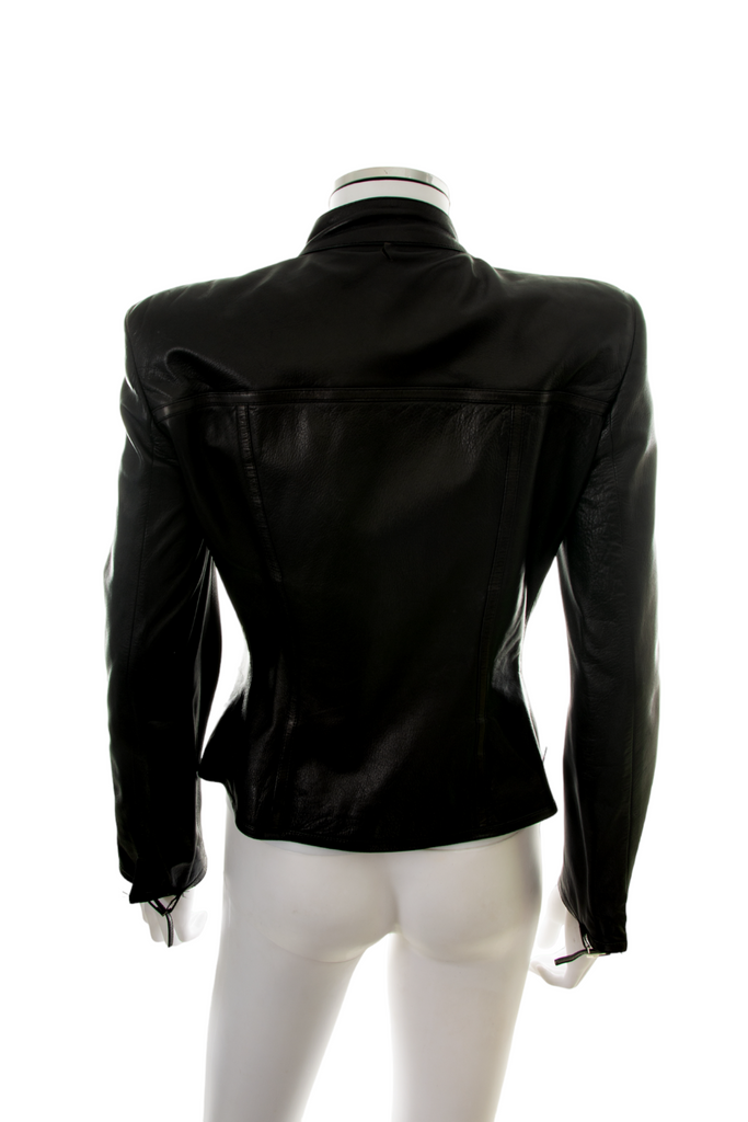 Gucci G Black Leather Jacket - irvrsbl