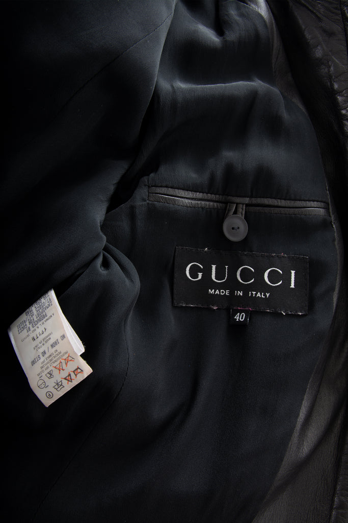 Gucci G Black Leather Jacket - irvrsbl